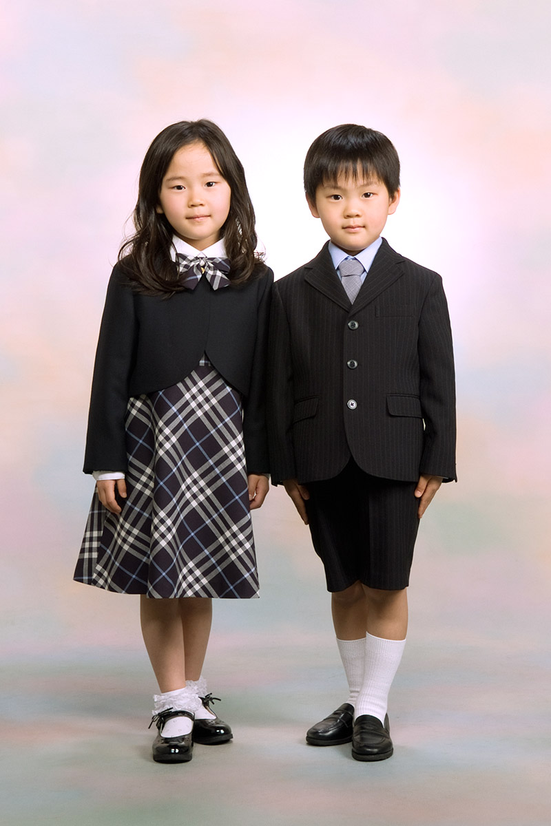 入学のごきょうだいの写真